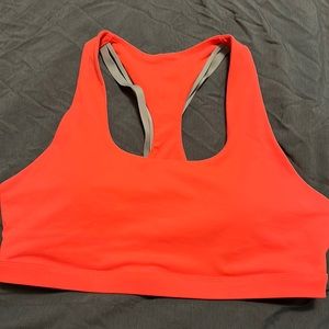 Orange Fabletics sports bra Large